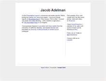 Tablet Screenshot of jacobadelman.com